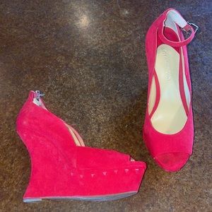 Gianni Bini Red Spiked Heels